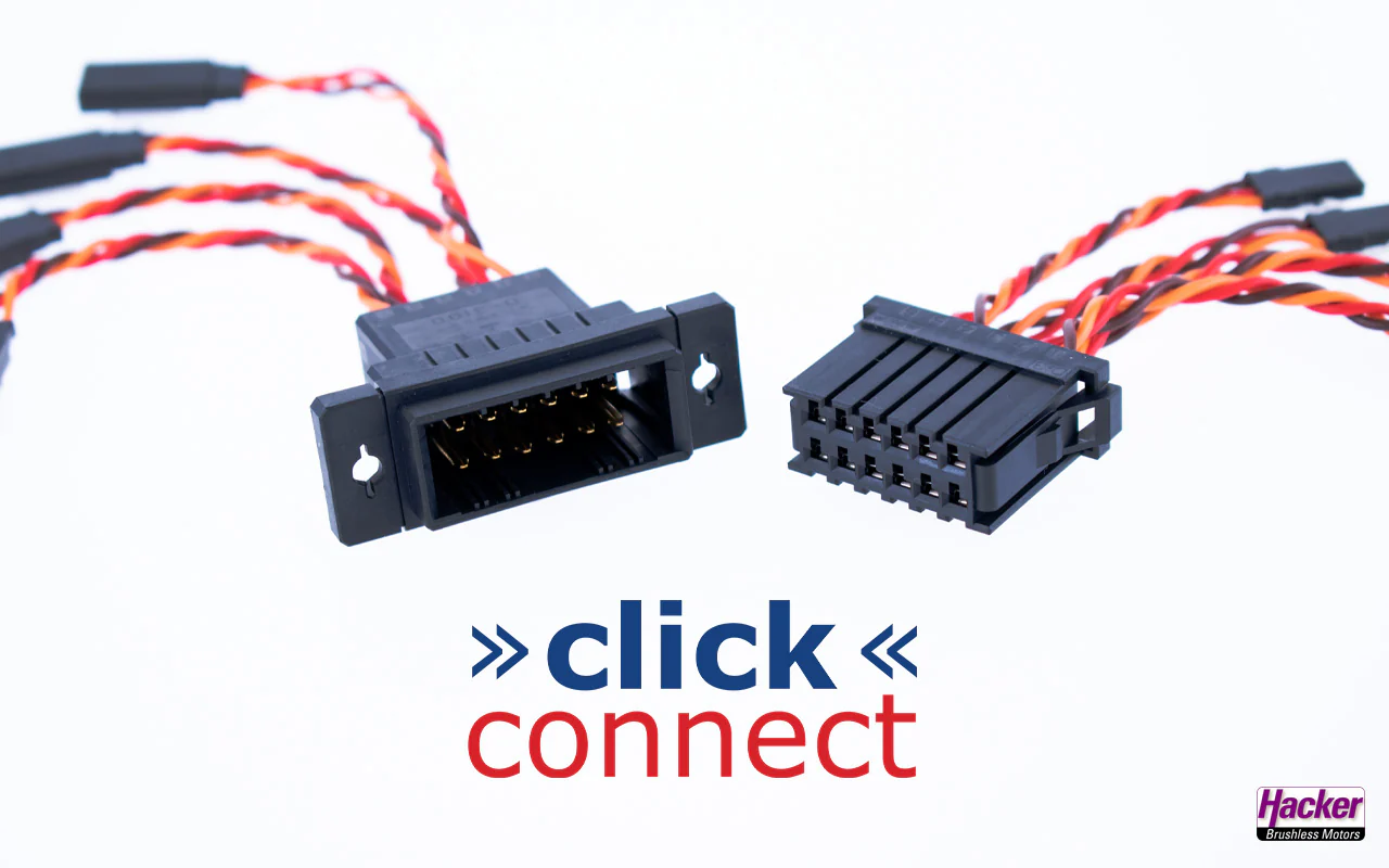 12 Pin Click Connect Multipin Connectors Ideal for Wing or Stab Wiring from IRC Emcotec (20-24AWG Pins) A85250 / 2862 - Image 2