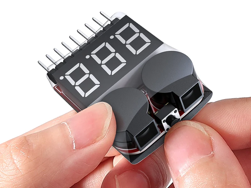 1S-8S Lipo Battery Low Voltage Alarm with Cell Voltage Checker Display - Image 3