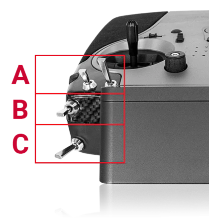 2 Position Switch for Mounting Position C (Left Rear) 2POS-L-OX-CD for PowerBox Core 8122 - Image 3