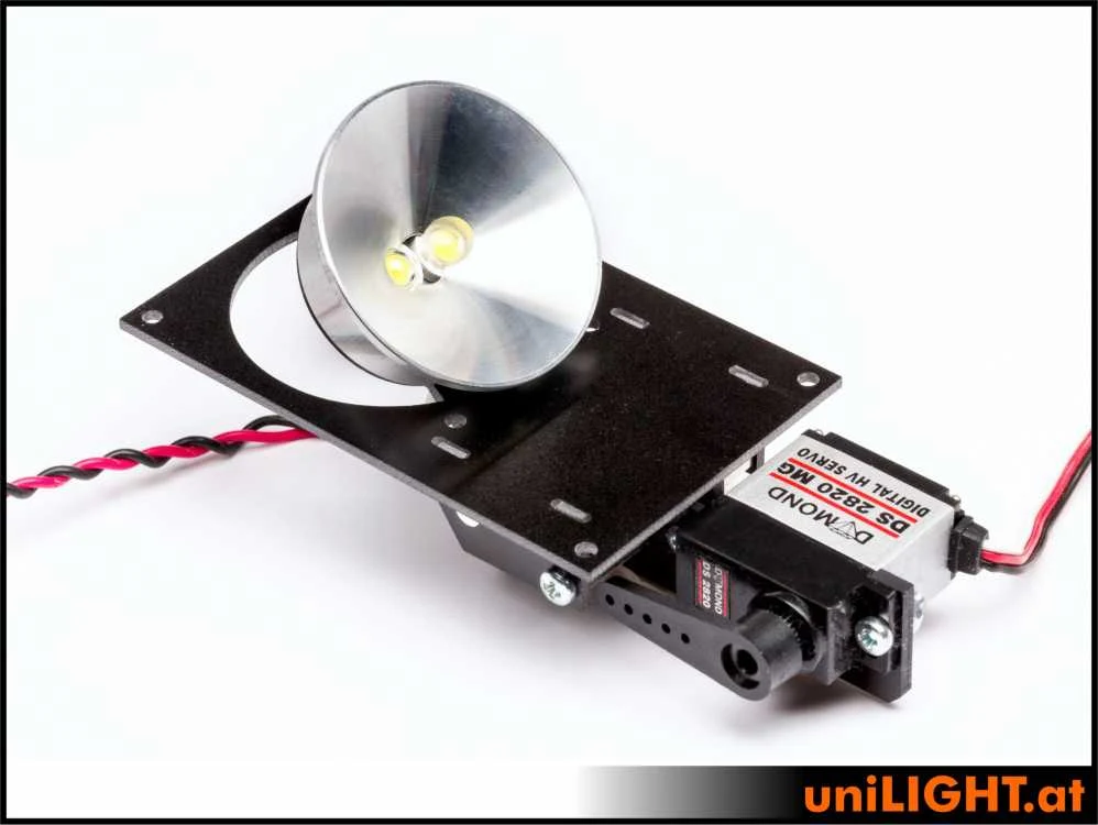 UniLight 40mm Drop-Out Spotlight HVF, 8Wx2, T-FUSE White FLIP40HVF-080x2-WE
