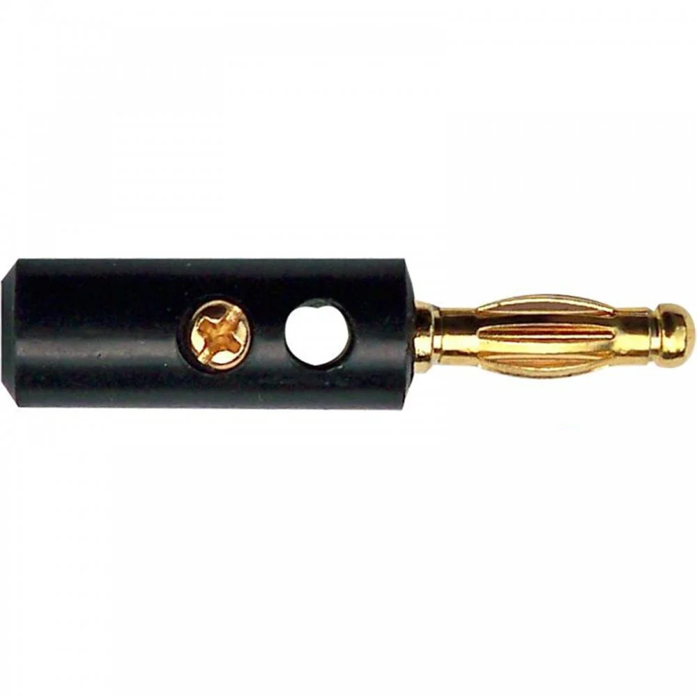 4mm Red & Black Banana Plug with Hard Plastic Cover & Screw Terminals 4MMGOLBUL - Image 2
