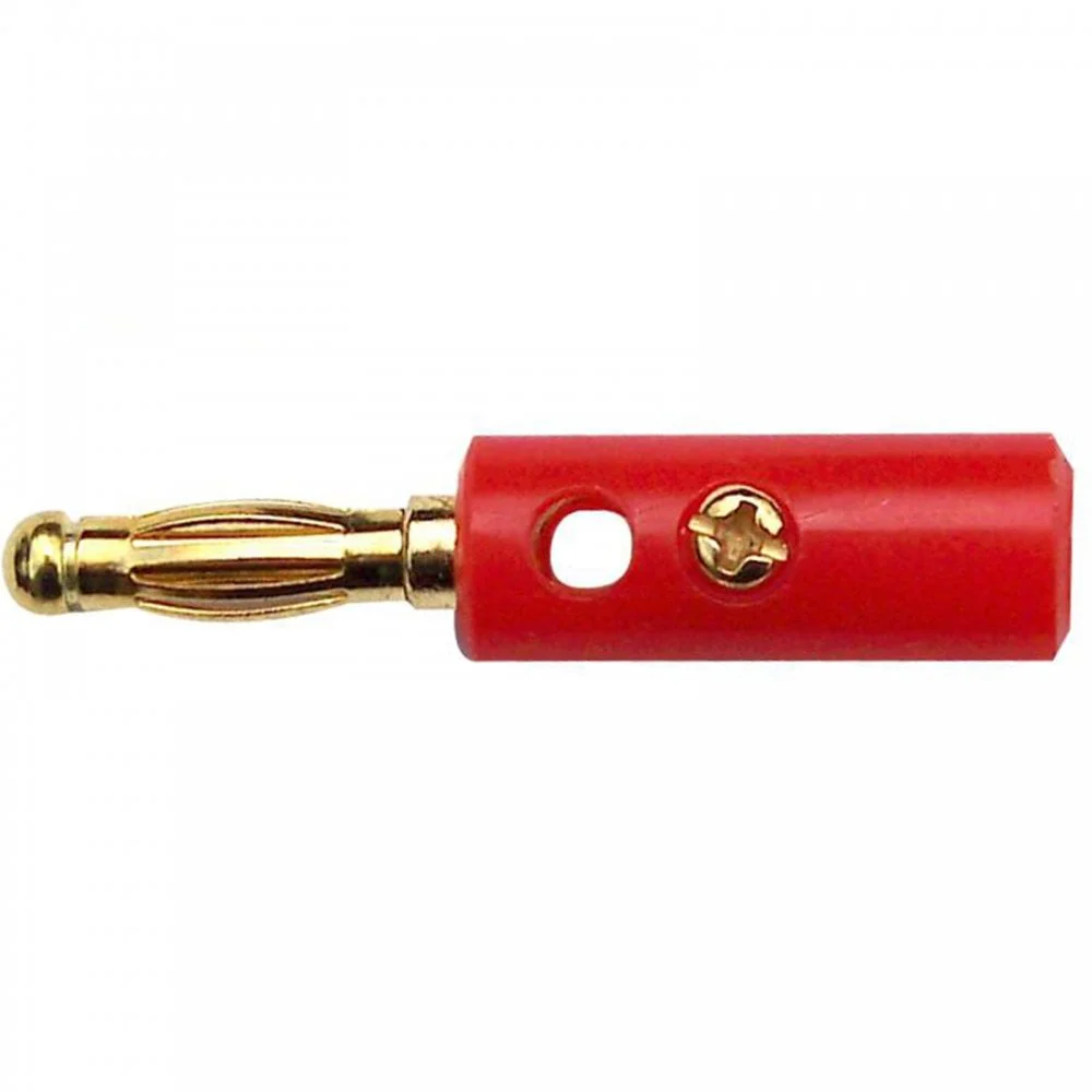 4mm Red & Black Banana Plug with Hard Plastic Cover & Screw Terminals 4MMGOLBUL - Image 3