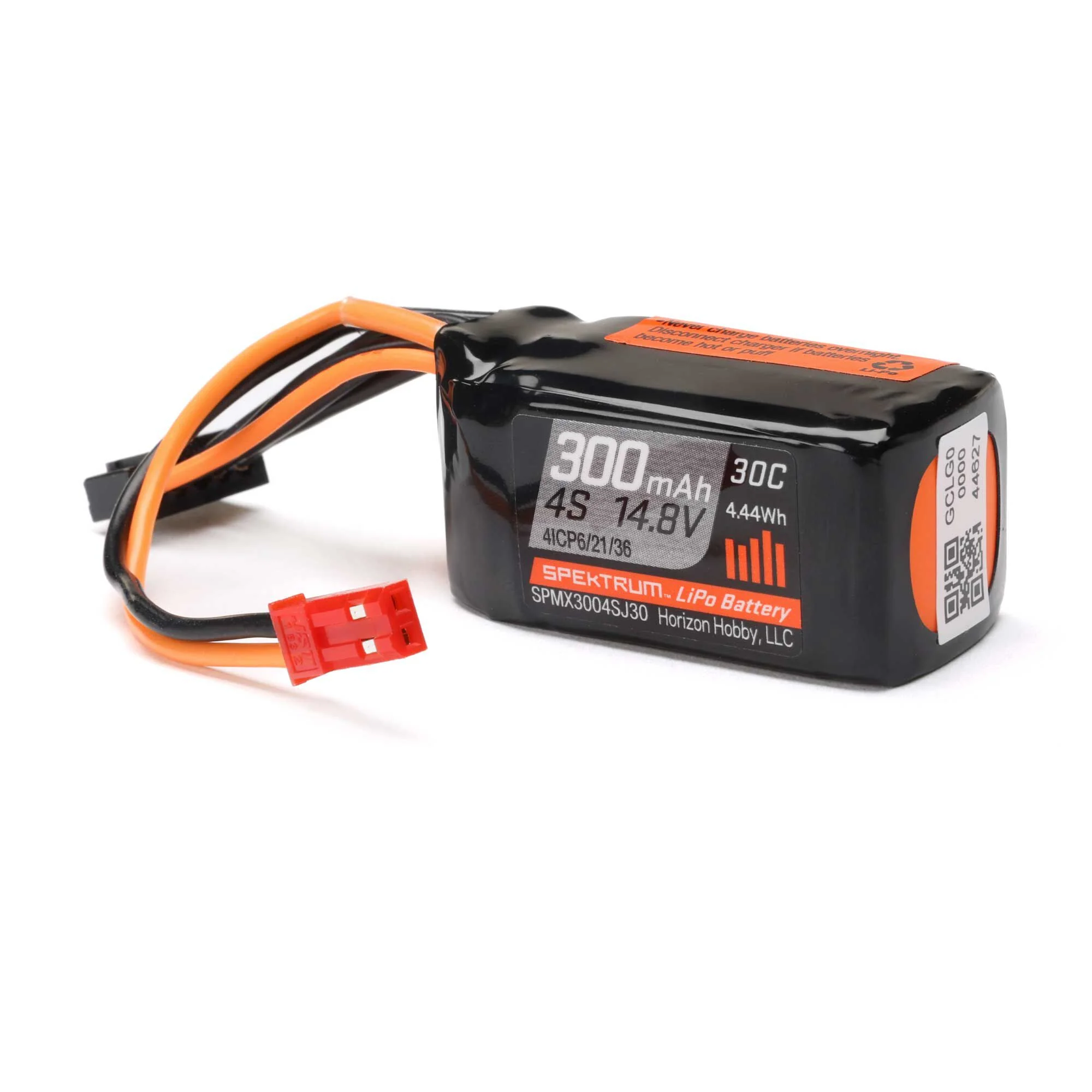 4S 14.8V 300mAh 30C LiPo Battery JST Spektrum SPMX3004SJ30 - Image 2