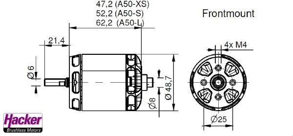 A50-16 S V4 kv365 Brushless Motor from Hacker 15726839 - Image 6