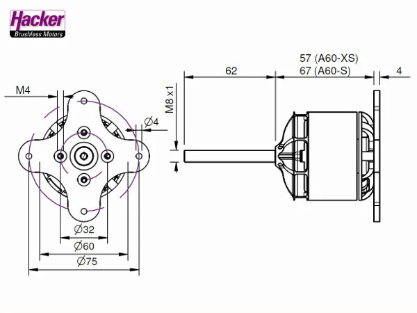 A60-8S V4 28-Pole Motor from Hacker 33726637 - Image 3