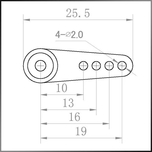 Aluminium Servo Arm (19mm) for MacGregor MG2611WHV MAC2611AL-OLD - Image 2