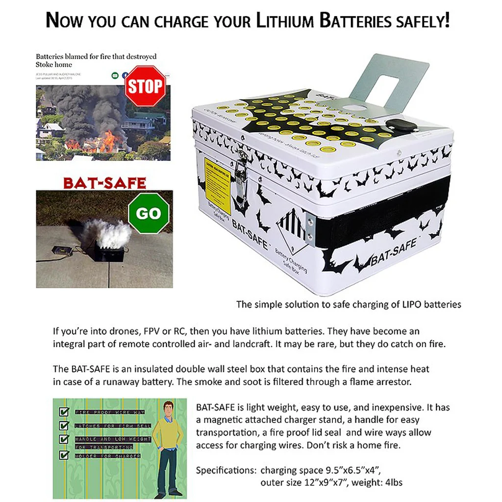 BAT SAFE Medium LiPo Charging Safe Box BS-1 from BAT-SAFE - Image 3