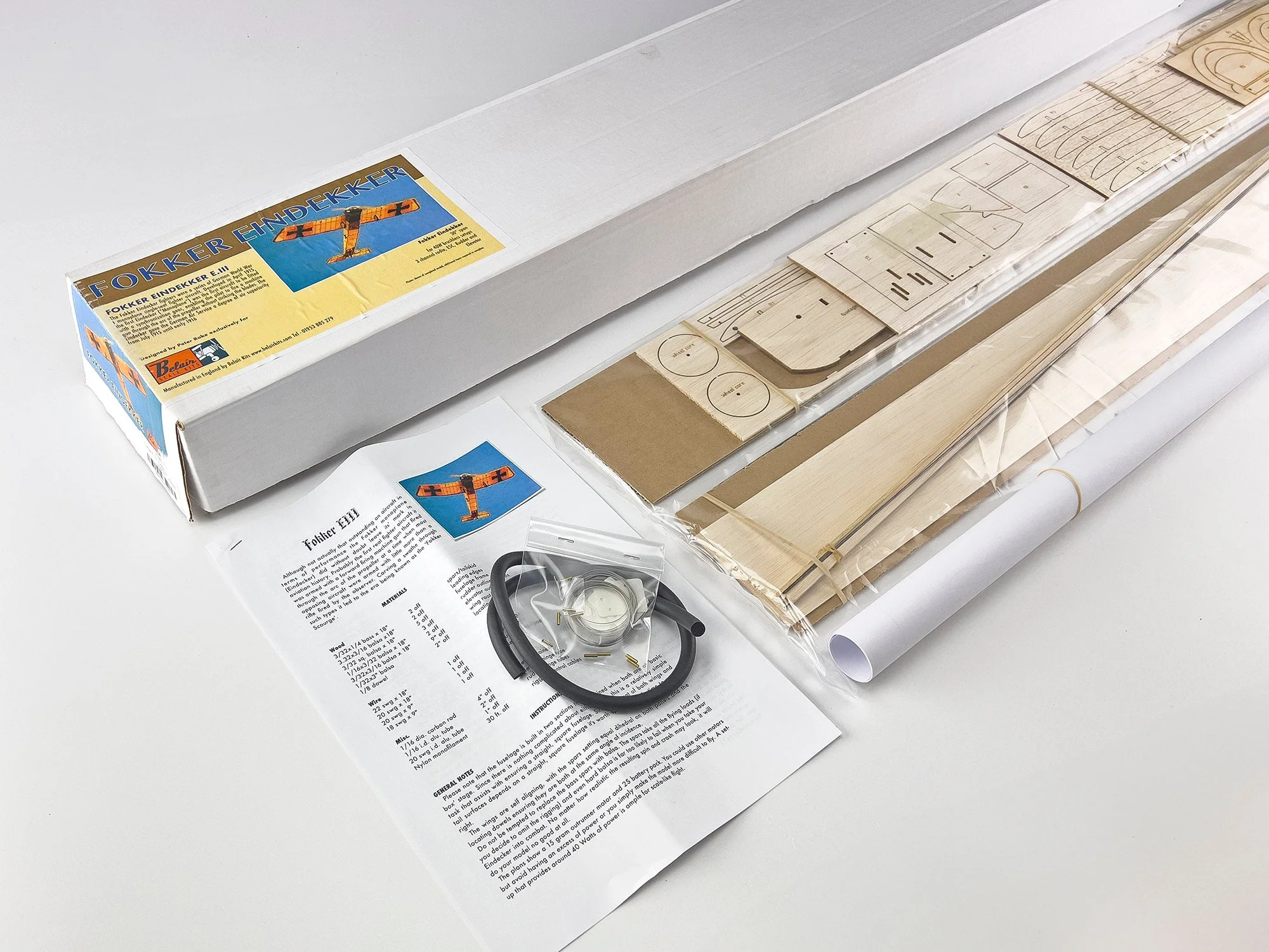 Belair Fokker E-111 Eindekker - electric scale kit BA011 - Image 5