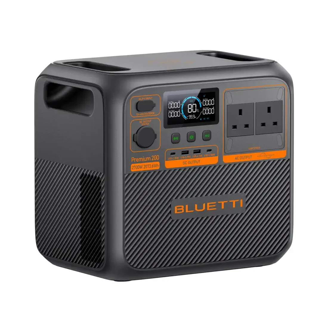 Bluetti Premium 200 V2 Portable Power Station P-PR200V2-UK-GY-BL-0 - Image 2