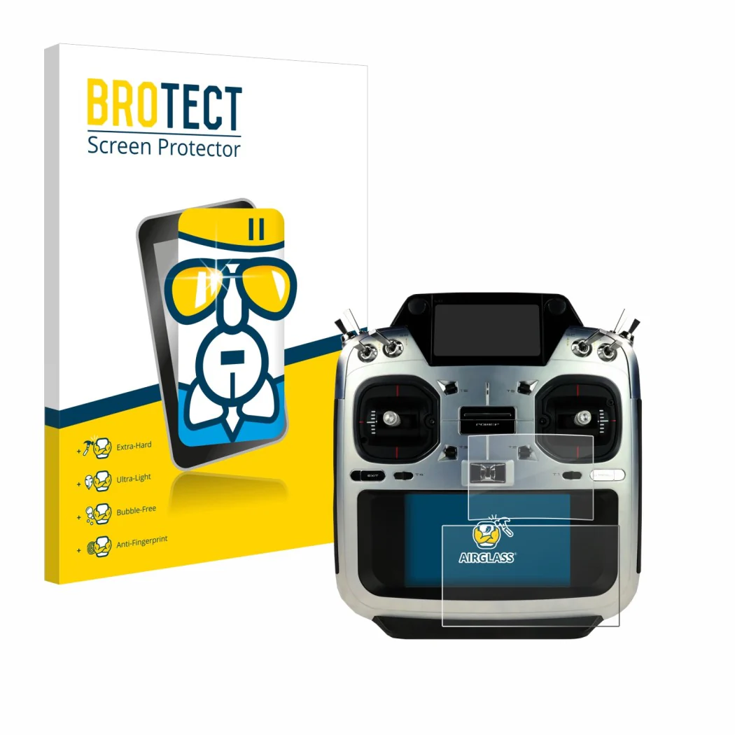 BROTECT AirGlass Glass Screen Protector & Anti-Fingerprint for Futaba 26SZ for Both Screens