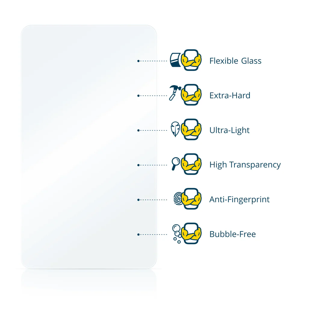 BROTECT AirGlass Glass Screen Protector & Anti-Fingerprint for Futaba 26SZ for Both Screens - Image 2