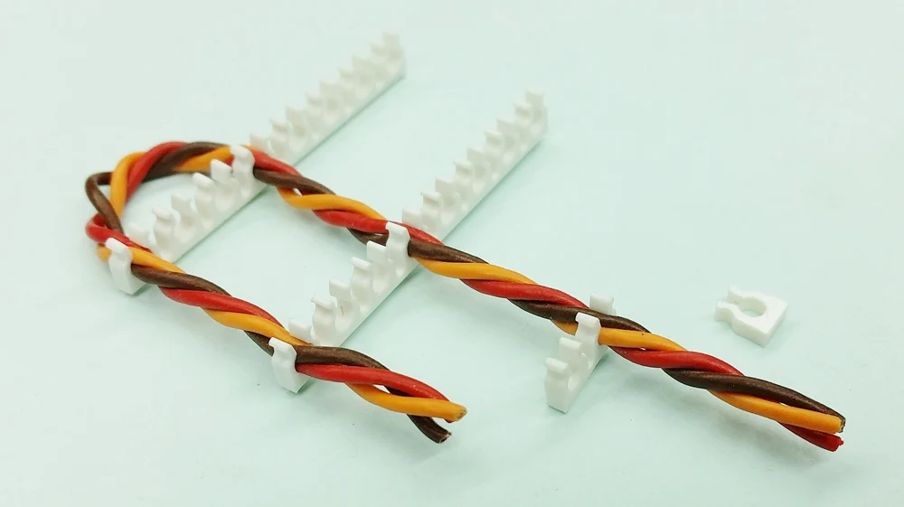 Cable Holder 3mm Multi White Click Holder from STV-Tech 012-01