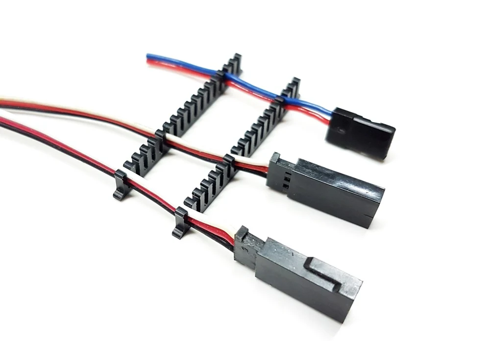Cable Holder Servo Cable Flat 1.7mm Black Click Holder from STV-Tech 012-19 - Image 2