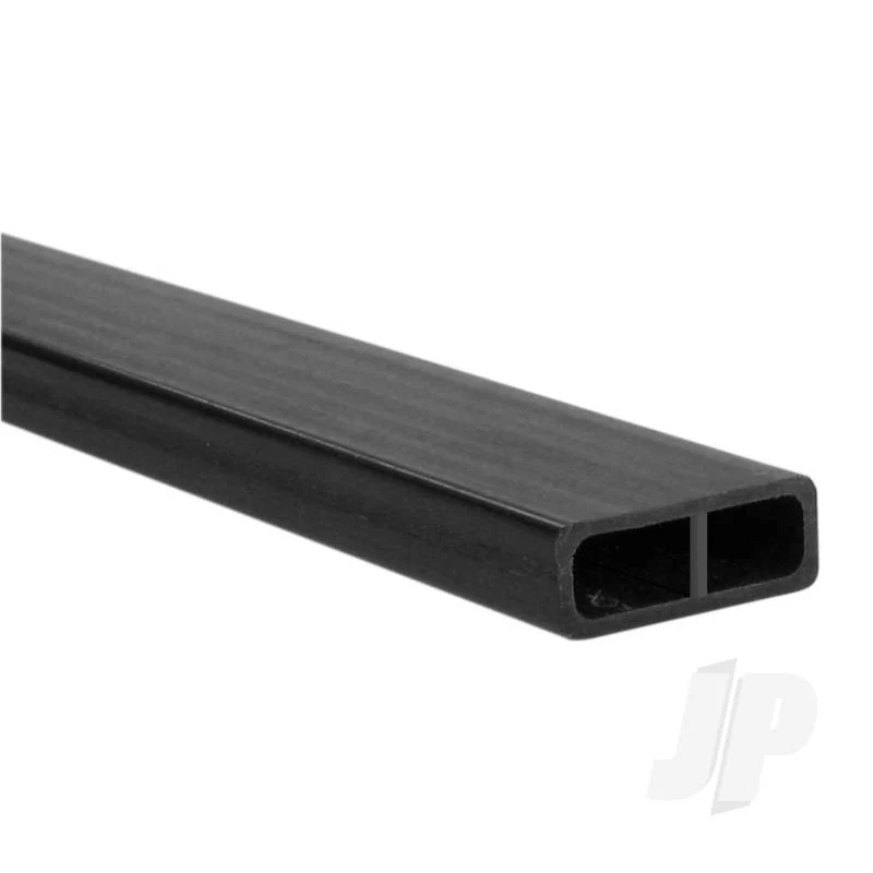 Carbon Fibre Rectangular Tube 6.0mm x 16mm, 0.7mm Wall x 1000mm 5518604