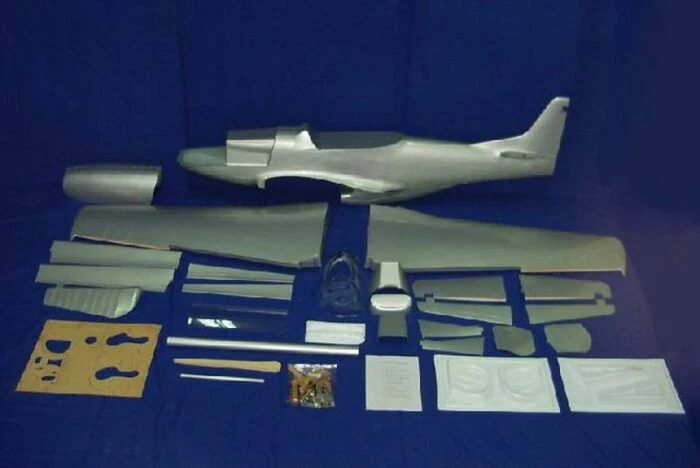CARF P-51 Mustang 1:4.3 Silver 422000 - Image 2