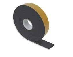 Cellular rubber strips 50 x 2 mm 10 m EPDM self-adhesive on one side A86095