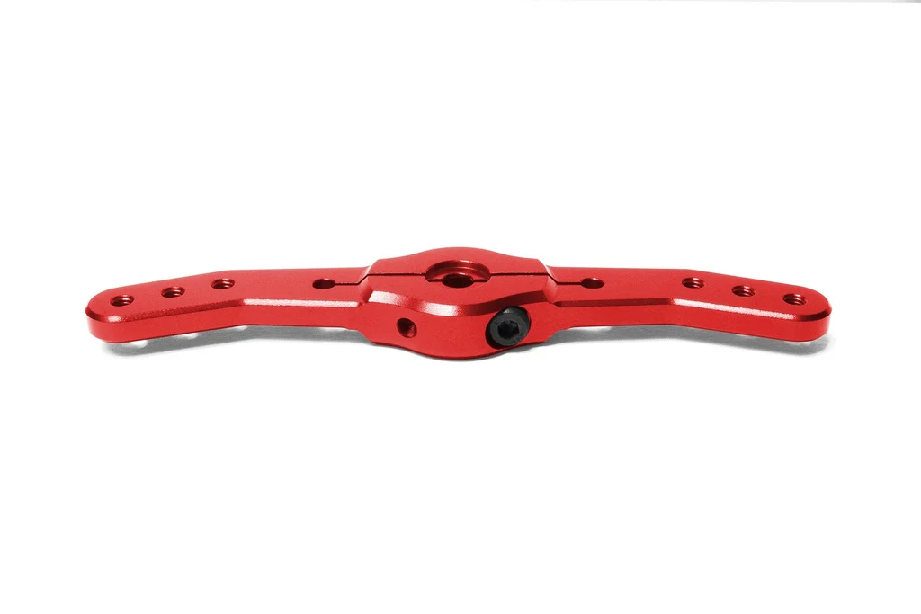 CHASERVO H/D Servo Offset Double-Arm 8mm 25 Tooth 3.5" Long Red CHA-Double-Arm 0825-offset-red - Image 3