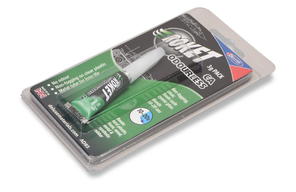 Deluxe Materials Roket Odourless Foam Safe Glue 3g Pack AD85 - Image 2