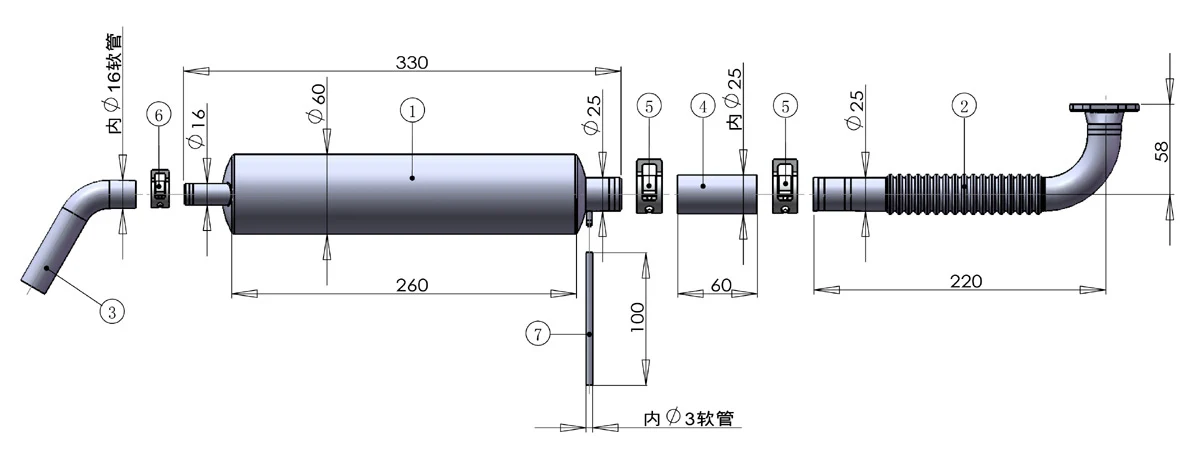 DLE-111 Header & Canister Set DLE111PO - Image 2