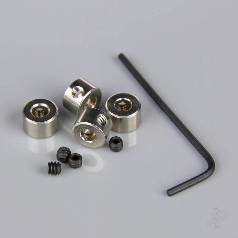 Dubro Dura Collars 5/32in Wheel Collets (4 pcs per package) DUB140