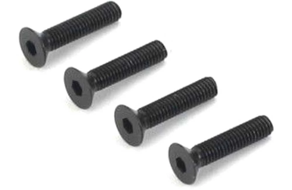 Dubro M3 x 10mm Flat-Head Socket Screws (4 Pack) DB2287
