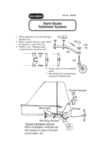 Dubro Semi-Scale Tail Wheel (20-60 Size) DUB955 - Image 2