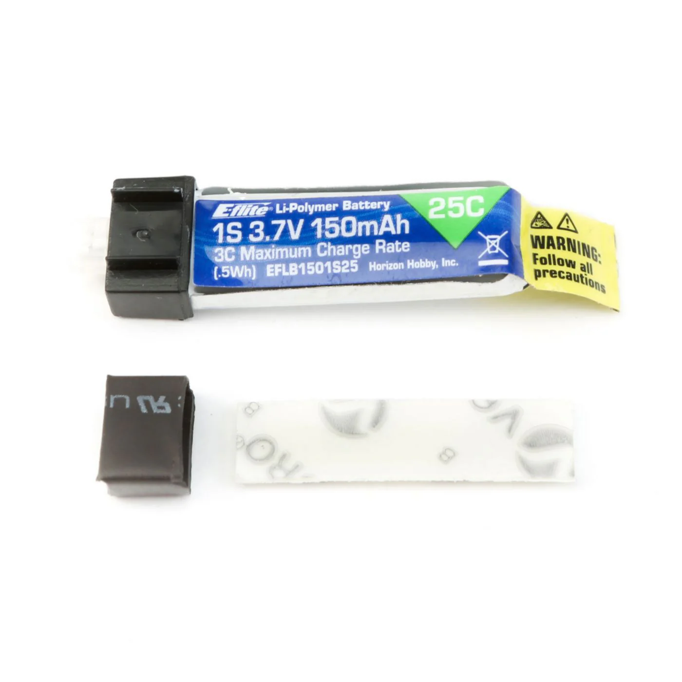 E-Flite 150mAh 1S 3.7v 25C LiPo Battery PH 1.25 Ultra Micro EFLB1501S25 - Image 2