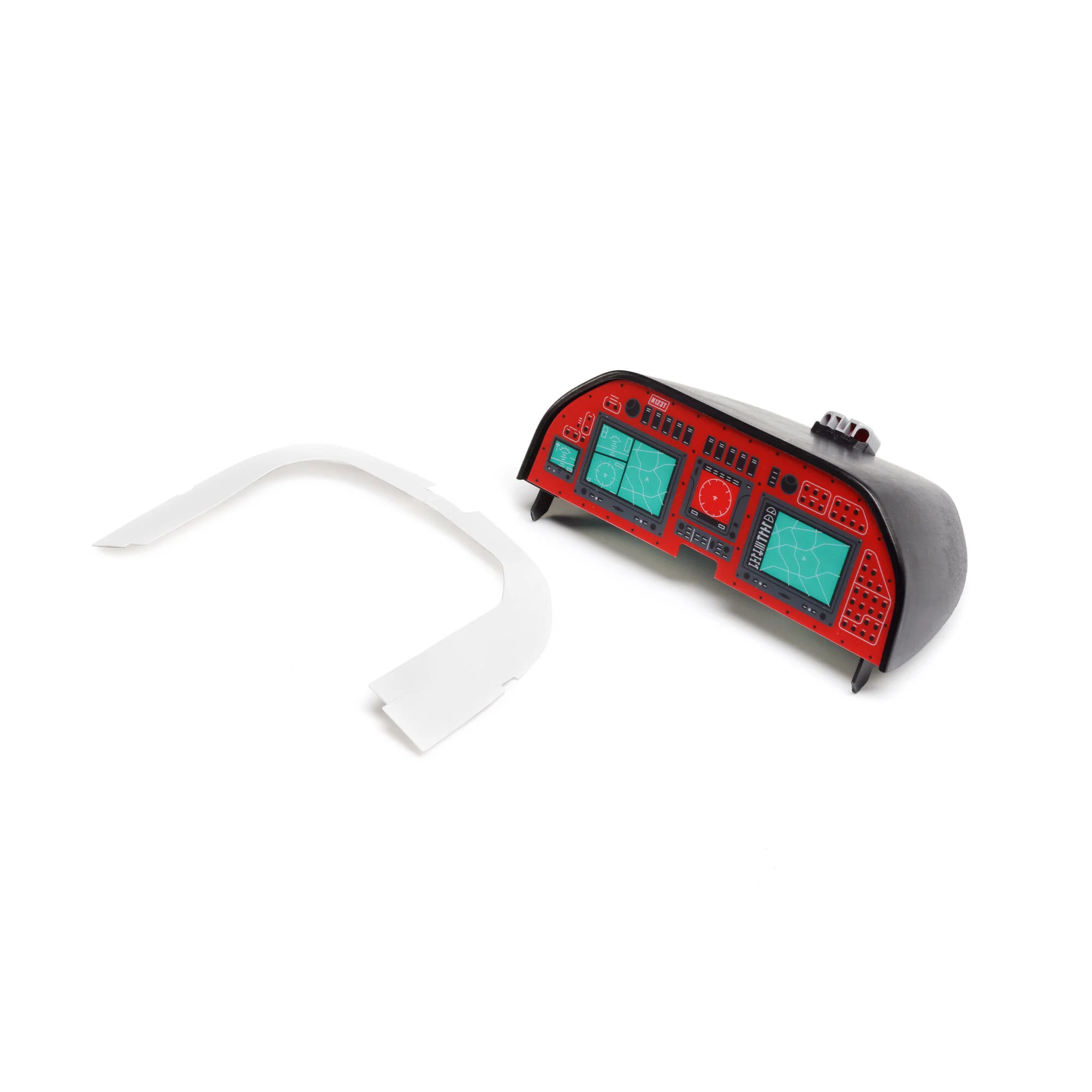 E-Flite Instrument Panel with Plastic Cover: DRACO 2.0m EFL12583
