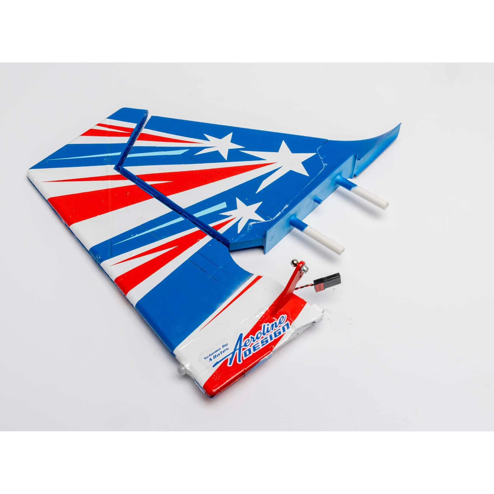 E-Flite Painted Vertical Fin and Rudder w/LED; Decathlon 1.2m EFL-1059