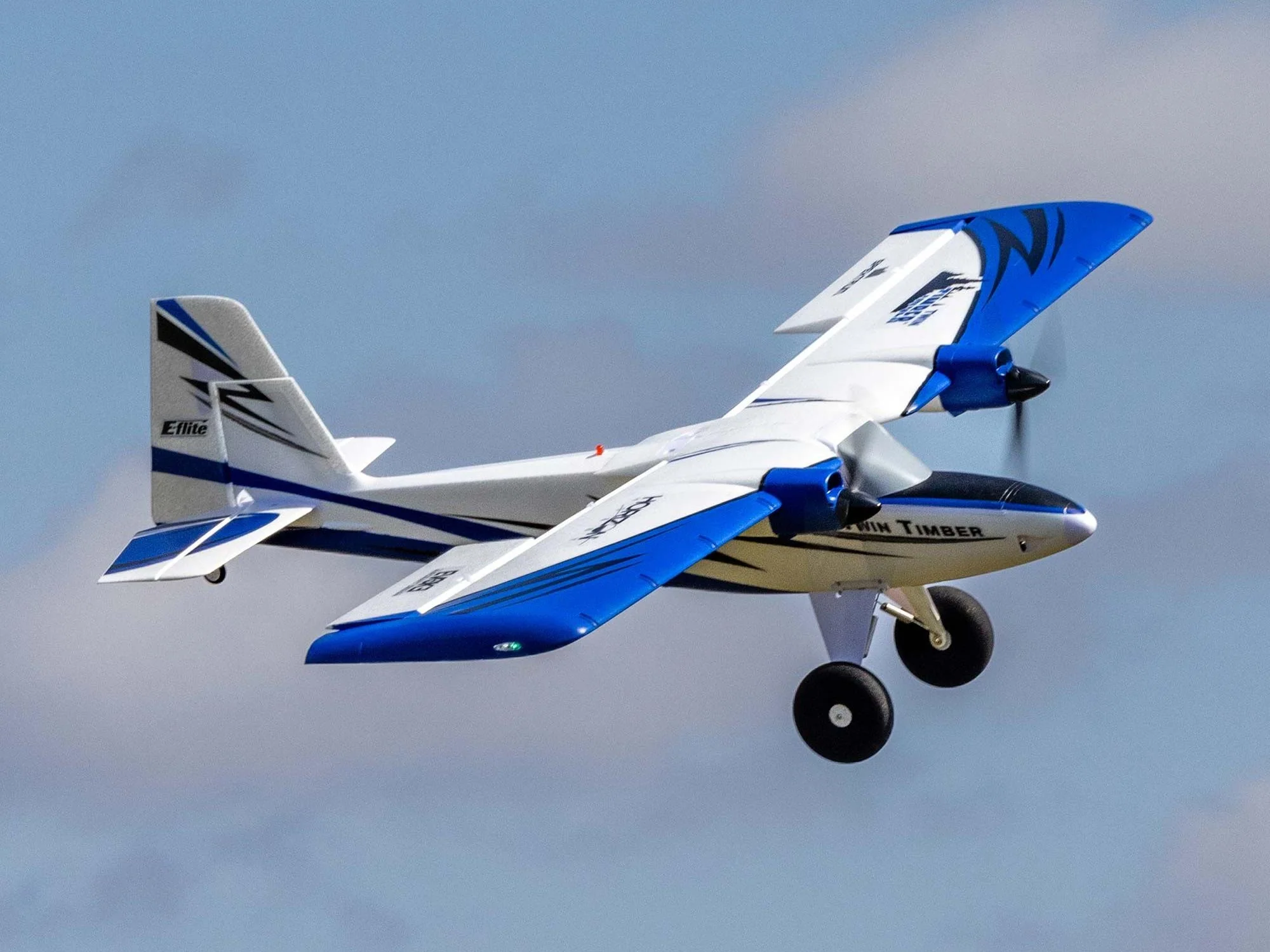 E-Flite Twin Timber 1.6m BNF Basic with AS3X and SAFE Select EFL23850 - Image 6