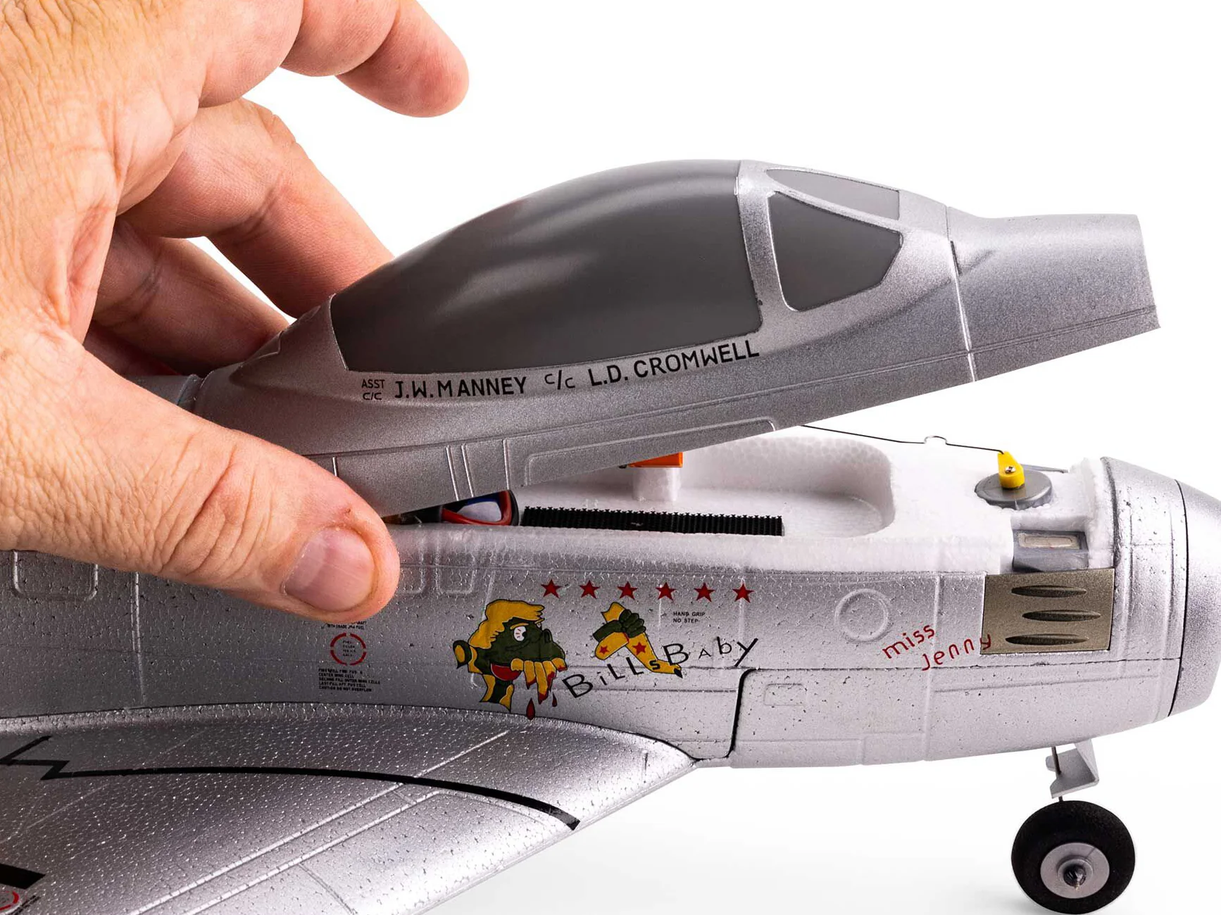 E-Flite UMX F-86 Sabre 30mm EDF Jet BNF Basic with AS3X and SAFE Select EFLU7050 - Image 18