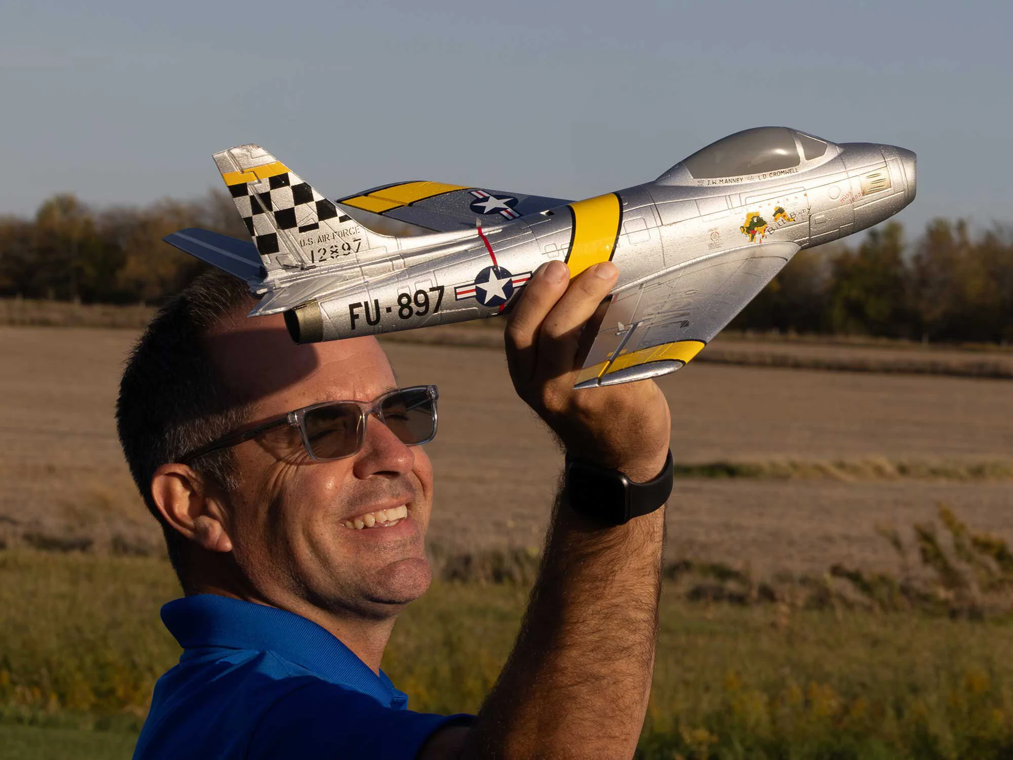E-Flite UMX F-86 Sabre 30mm EDF Jet BNF Basic with AS3X and SAFE Select EFLU7050 - Image 25