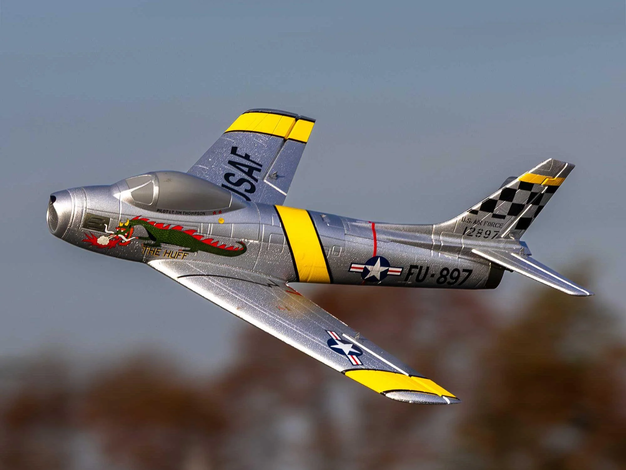 E-Flite UMX F-86 Sabre 30mm EDF Jet BNF Basic with AS3X and SAFE Select EFLU7050 - Image 26