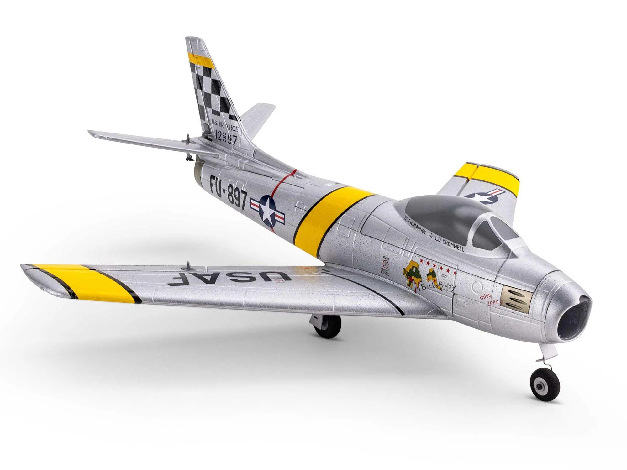 E-Flite UMX F-86 Sabre 30mm EDF Jet BNF Basic with AS3X and SAFE Select EFLU7050 - Image 7