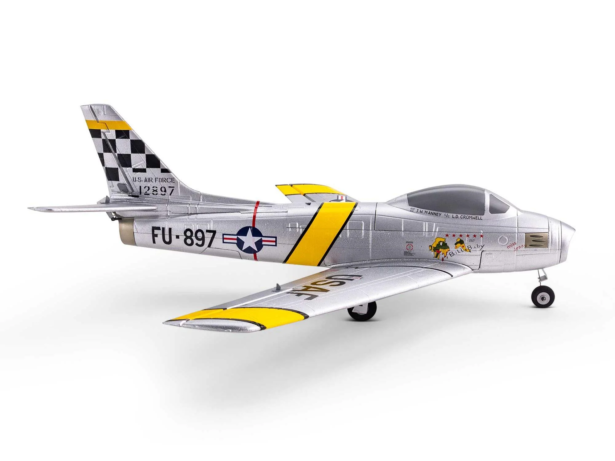 E-Flite UMX F-86 Sabre 30mm EDF Jet BNF Basic with AS3X and SAFE Select EFLU7050 - Image 8