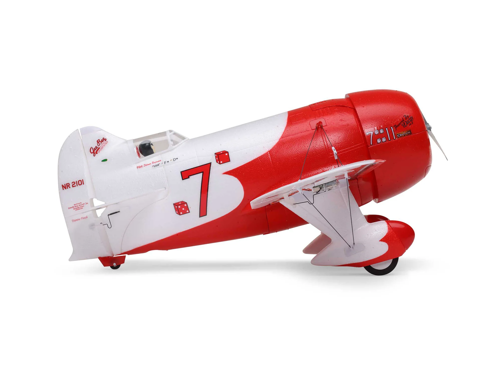 E-Flite UMX Gee Bee R-2 510mm BNF Basic with AS3X and SAFE Select EFLU61500 - Image 7