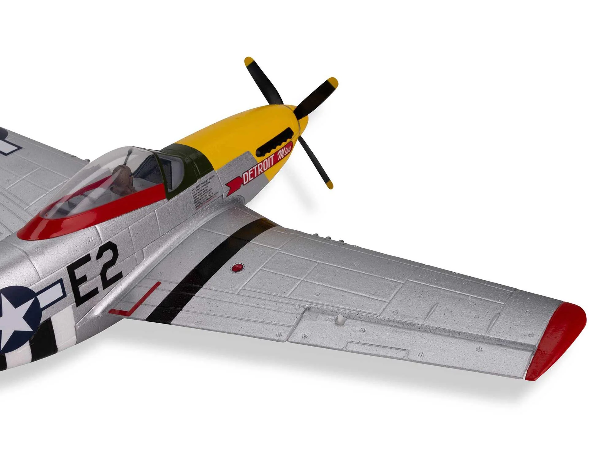 E-Flite UMX P-51D Mustang “Detroit Miss” BNF Basic with AS3X and SAFE - Image 16