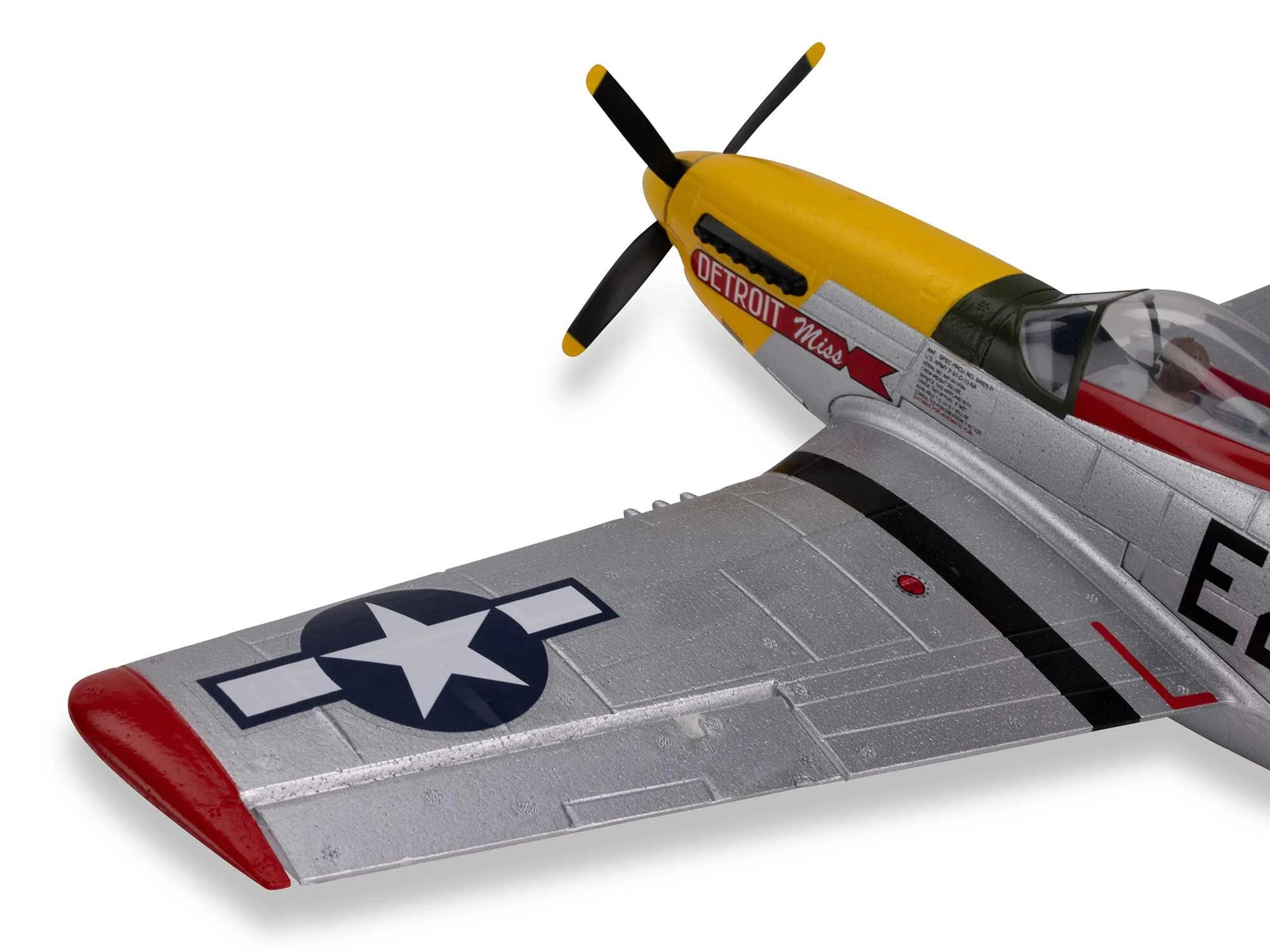 E-Flite UMX P-51D Mustang “Detroit Miss” BNF Basic with AS3X and SAFE - Image 17
