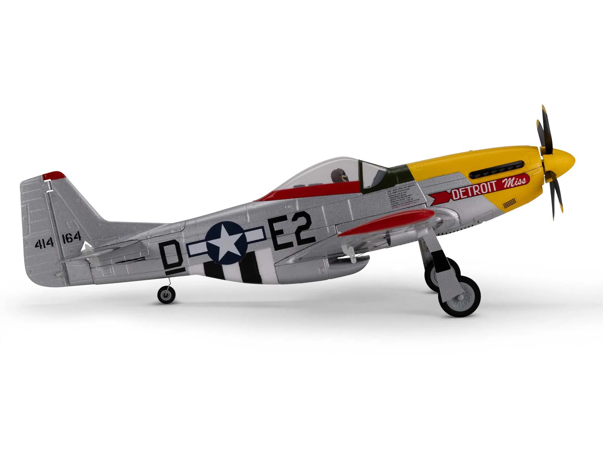 E-Flite UMX P-51D Mustang “Detroit Miss” BNF Basic with AS3X and SAFE - Image 6