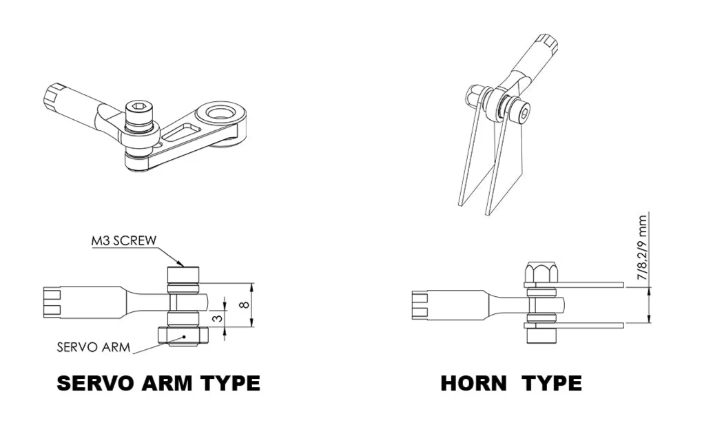 Electron Retracts ALU Ball Link M3 RH Horn 3mm Hole - Image 4