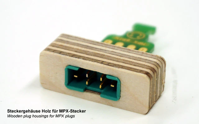 Emcotec 8 Pin Plug Wooden Plug Housings 2 pieces A85017 (2358)