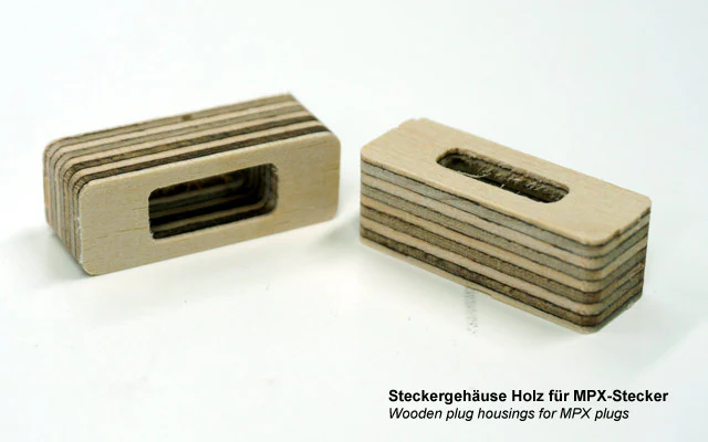 Emcotec 8 Pin Plug Wooden Plug Housings 2 pieces A85017 (2358) - Image 2
