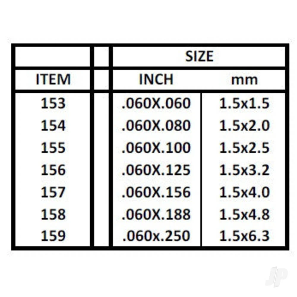 Evergreen .060 x .080" Opaque White Styrene Strip (10 Pack) 154 - Image 4