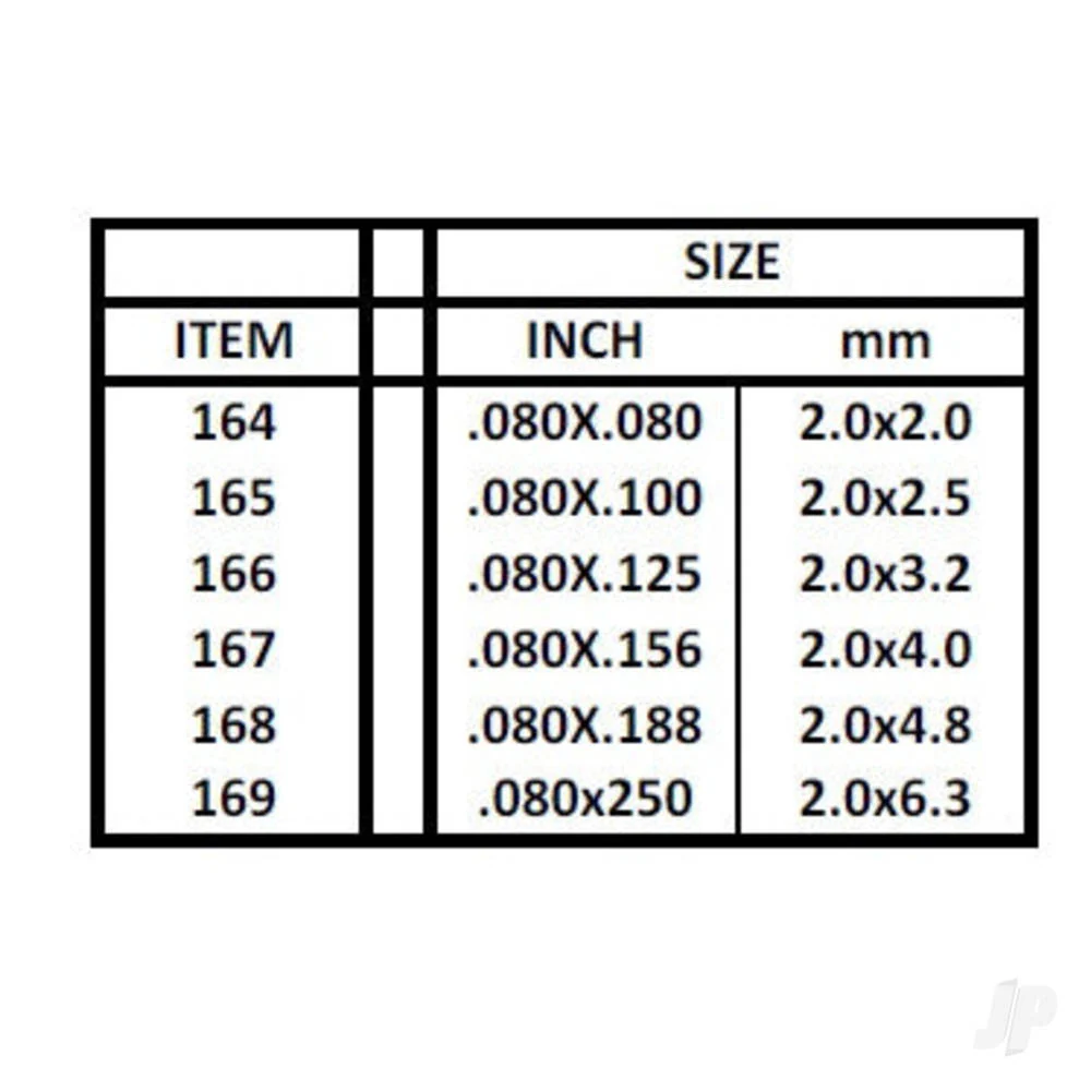 Evergreen .080 x .080" Opaque White Styrene Strip (9 Pack) 164 - Image 4