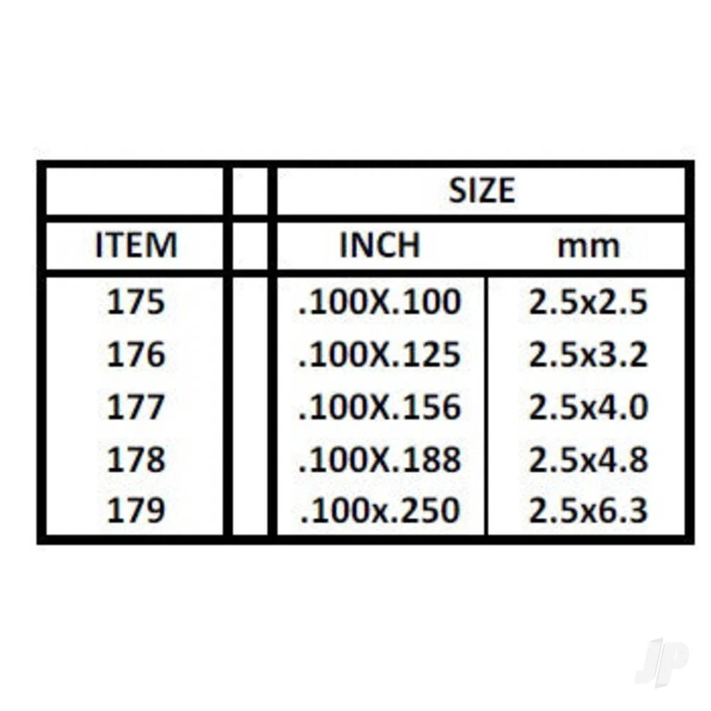 Evergreen .100 x .100" Opaque White Styrene Strip (8 Pack) 175 - Image 4