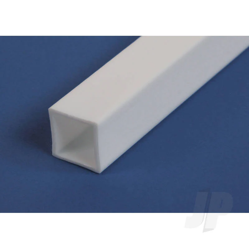 Evergreen 14in (35cm) Square Tube .375in (3/8in) (100 per pack) 6-256