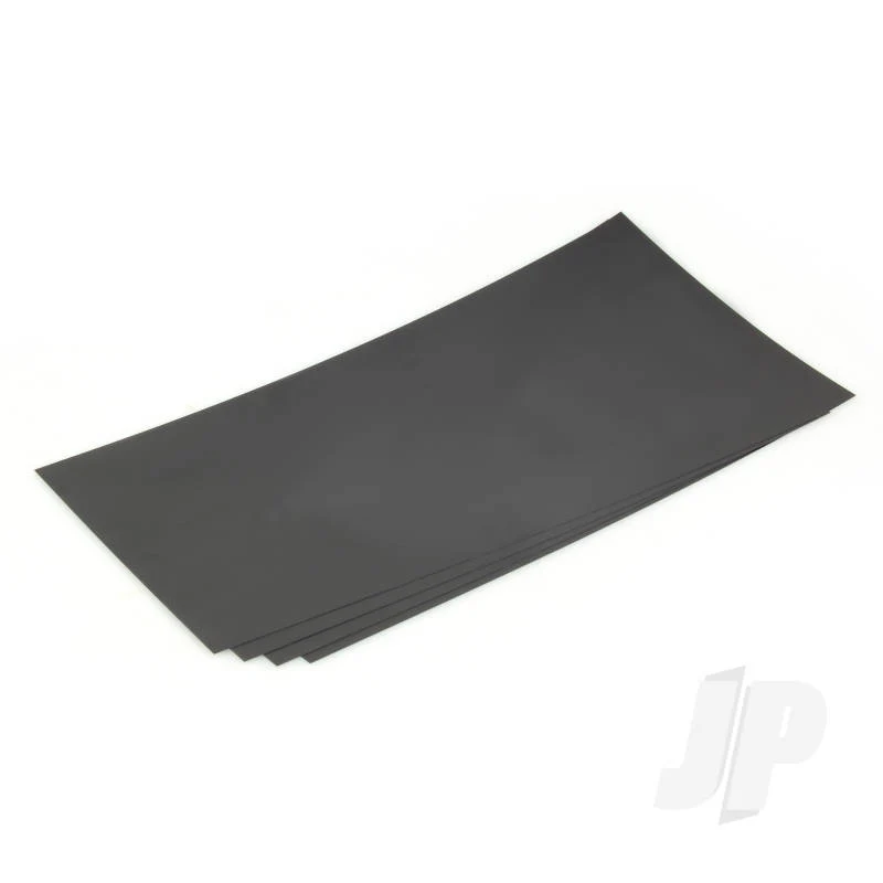 Evergreen 6x12in (15x30cm) Black Sheet .030in Thick (2 Sheet per pack) 9514