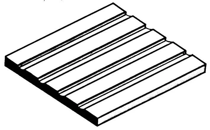 Evergreen Novelty Siding Sheet .083" Spacing (1 Pack) 4083