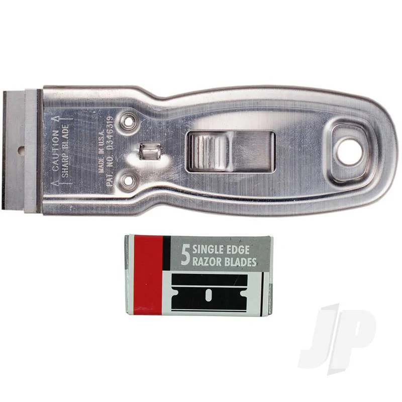 Excel K11 Metal Safety Scraper (6x Blades) (Carded) EXL16011