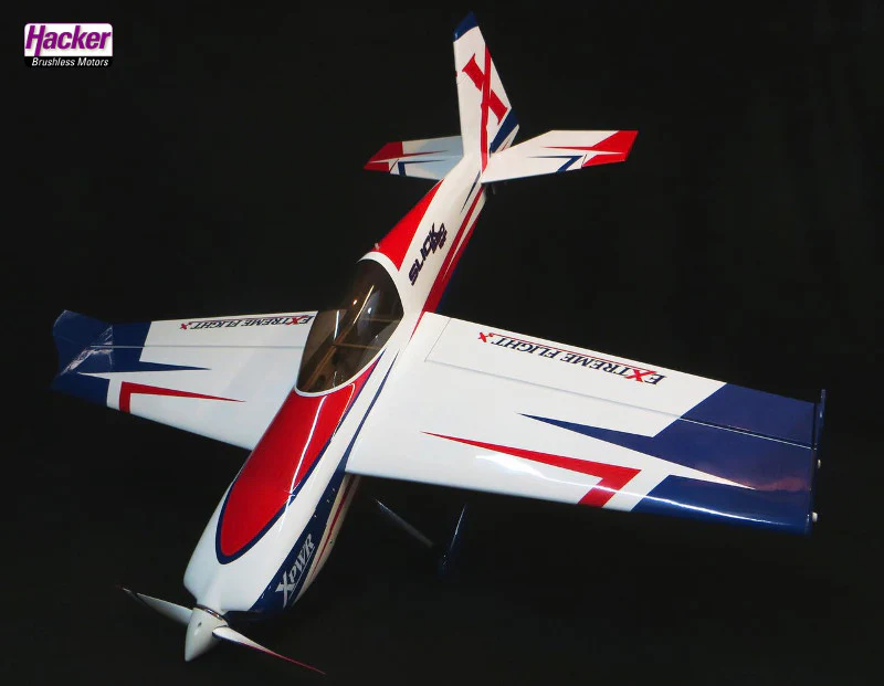 Extreme Flight Slick 580 EXP 74" Red/White/Silver - Image 3
